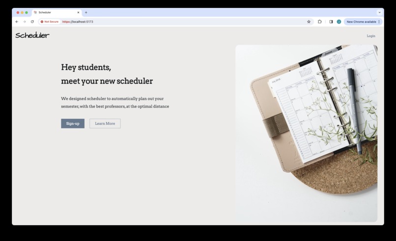 Scheduler – screenshot 1