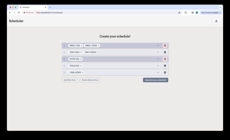 Scheduler – screenshot 3