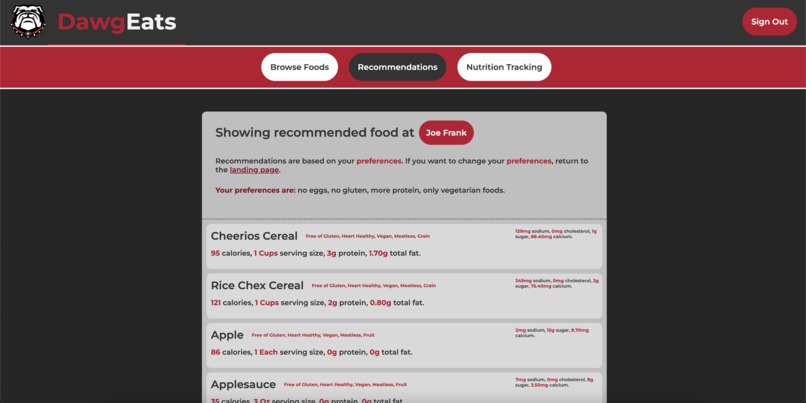 DawgEats – screenshot 4