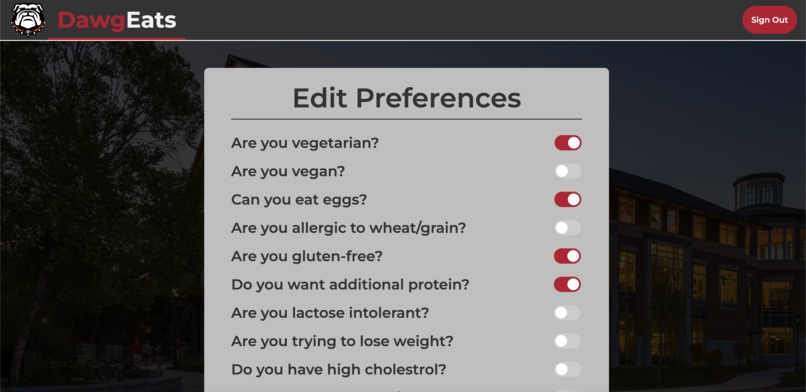 DawgEats – screenshot 3