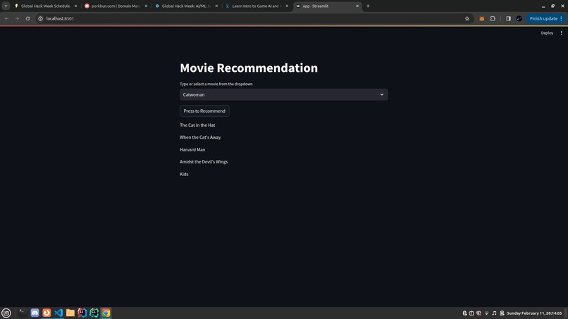 Movie Recommendation Website – screenshot 1