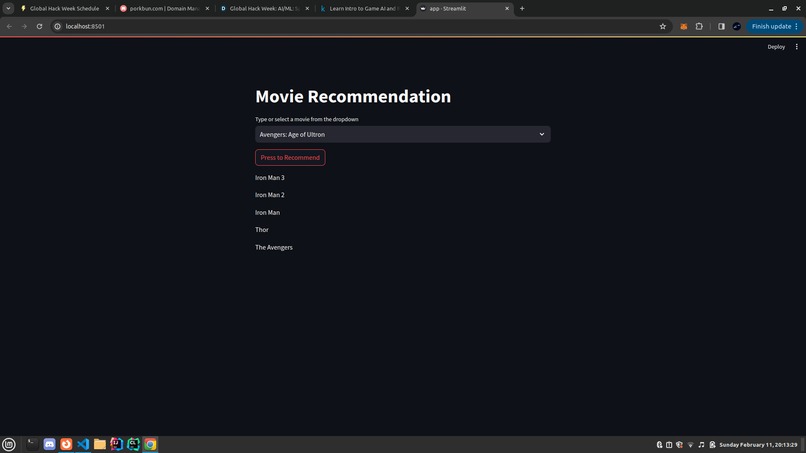 Movie Recommendation Website – screenshot 2