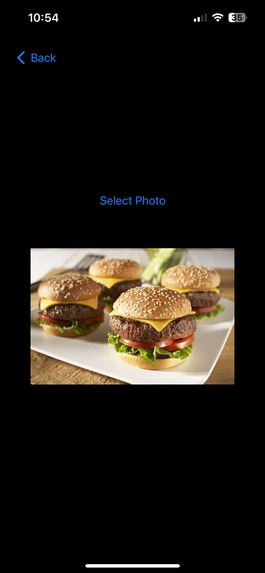 Food Recognition for the Blind – screenshot 3