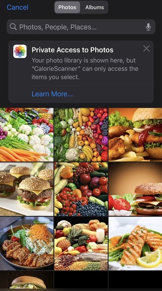 Food Recognition for the Blind – screenshot 4