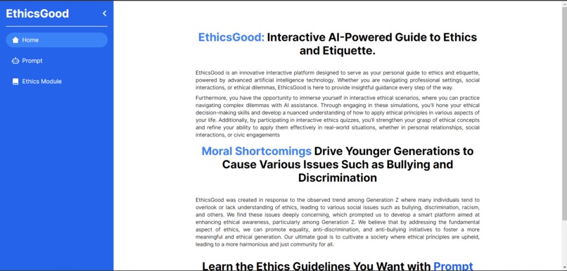 EthicsGood – screenshot 1