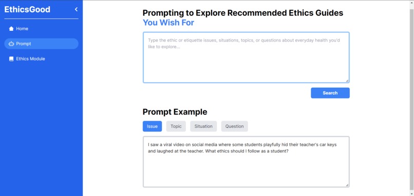 EthicsGood – screenshot 2