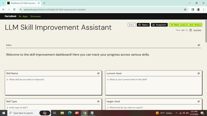 LLM Skill Improvement Assistant – screenshot 1