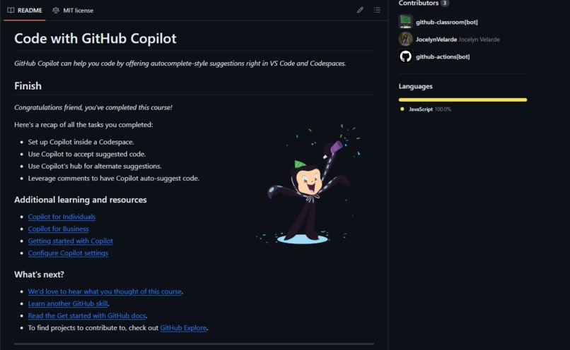 Github Copilot Primer – screenshot 1