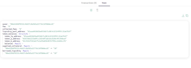 PartisiaLend – screenshot 2