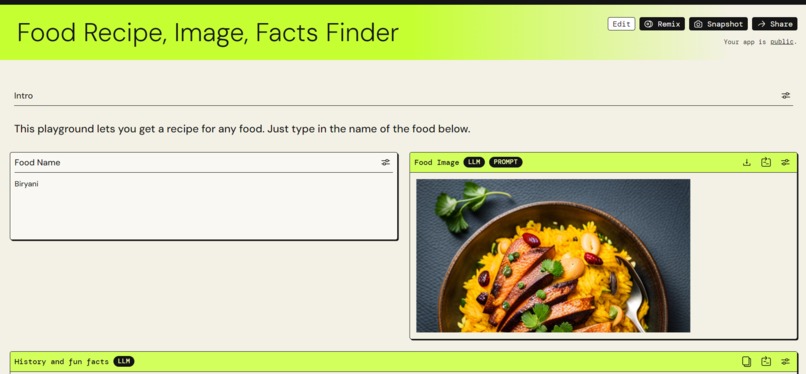 Food Recipe, Image, Facts Finder – screenshot 1