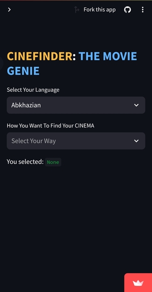 CINEFINDER  – screenshot 1