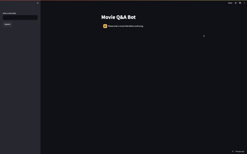 Movie Q&A Bot – screenshot 1