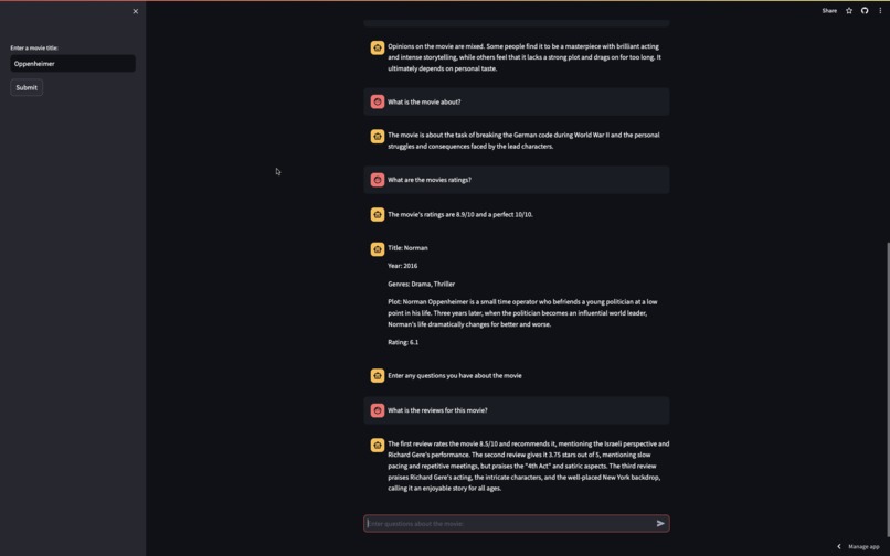 Movie Q&A Bot – screenshot 2