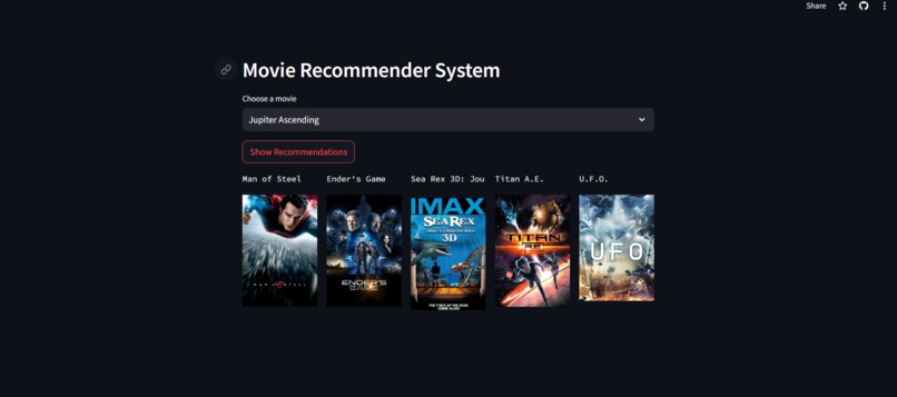 Movie Recommender – screenshot 2
