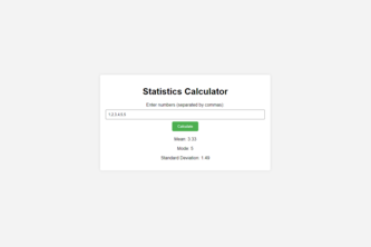 Statistics Calculator