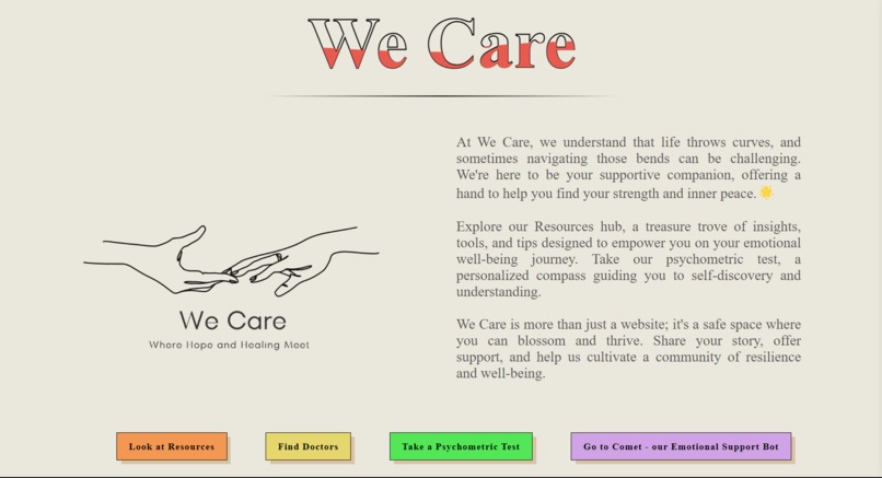 We Care – screenshot 1