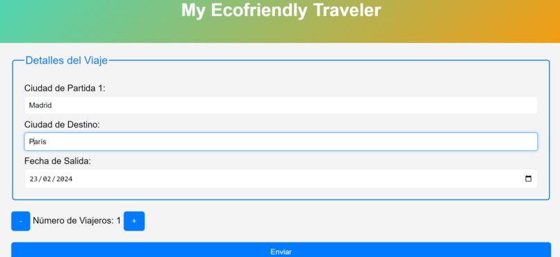 Ecofriendly Traveler – screenshot 1