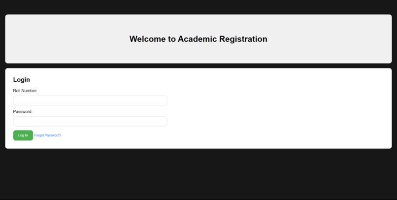 Online Academic Registration – screenshot 1