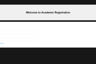 Online Academic Registration