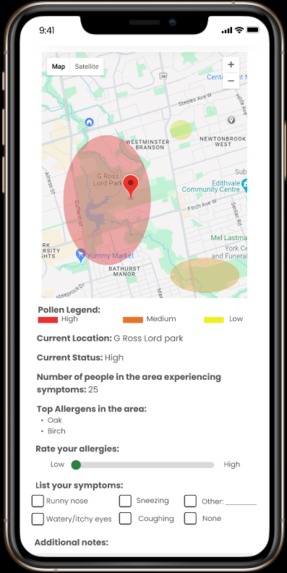 PollenSense – screenshot 2