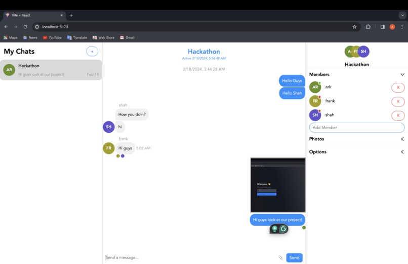 Real-Time Chat Application – screenshot 5