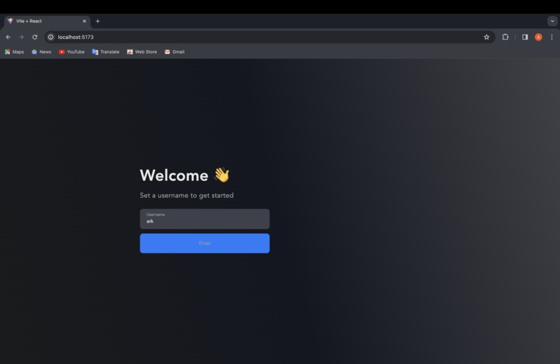 Real-Time Chat Application – screenshot 2