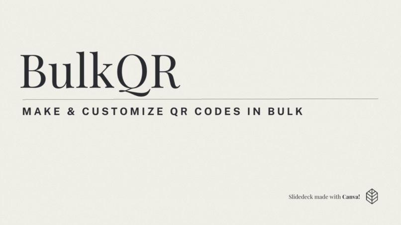 BulkQR – screenshot 1
