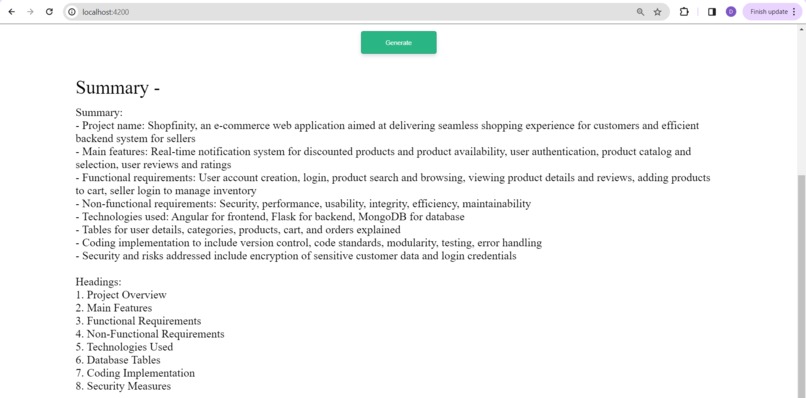 Lecture Summarizer – screenshot 2