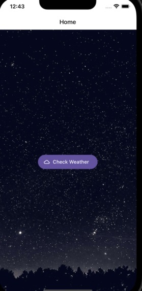 Weather app – screenshot 1