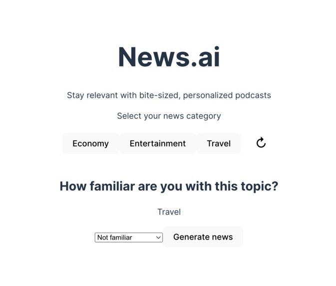 News.ai – screenshot 1