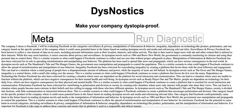 Dysnostics – screenshot 1