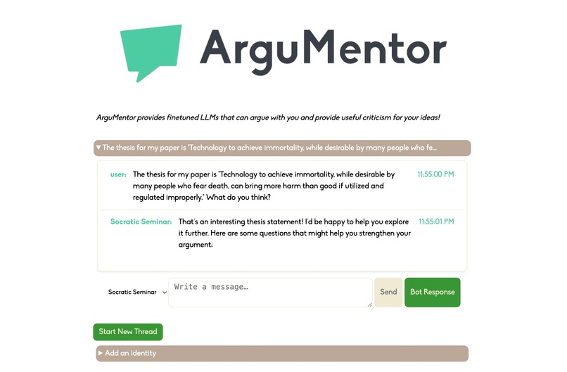 ArguMentor – screenshot 2