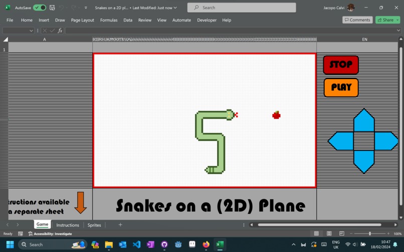 Snakes on a (2D) Plane – screenshot 1