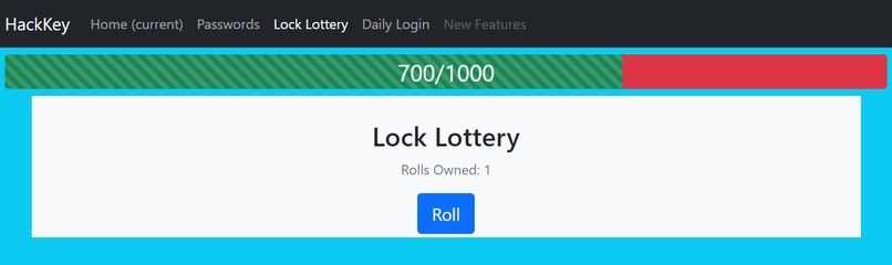 HackKey: A gamified password manager – screenshot 3