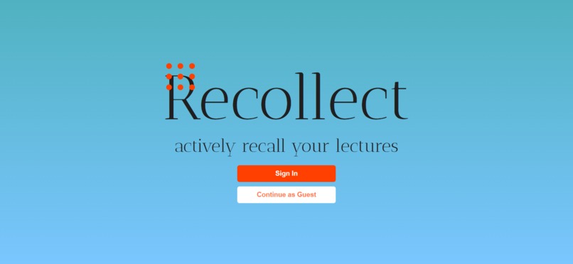 Recollect – screenshot 2