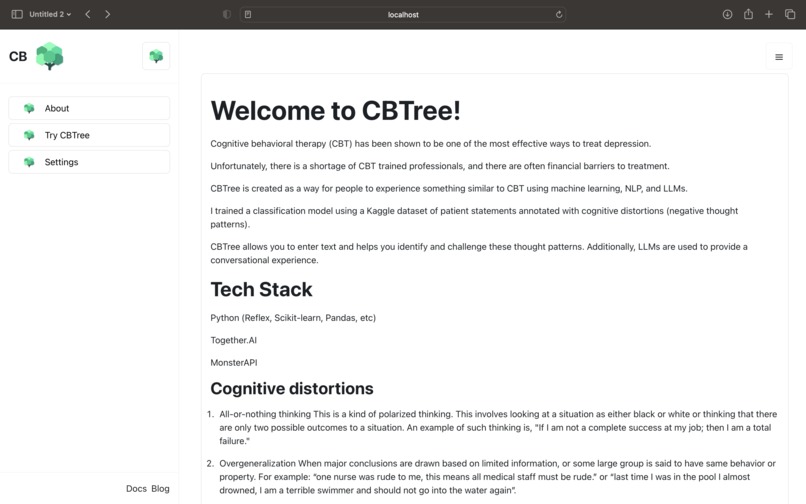 CBTree – screenshot 2