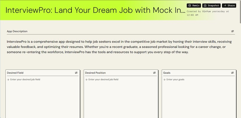 InterviewPro – screenshot 1