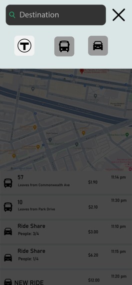 Sustainable Rideshare – screenshot 1