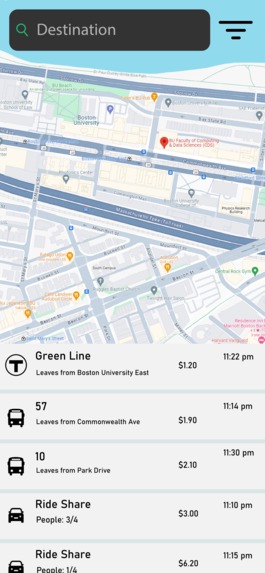Sustainable Rideshare – screenshot 2