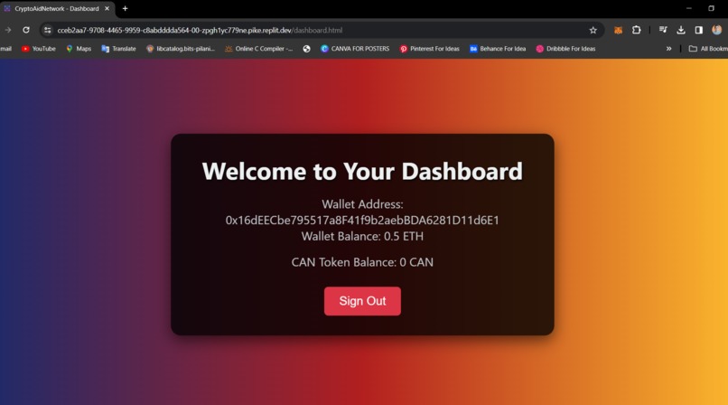 CryptoAidNetwork (CAN) – screenshot 4
