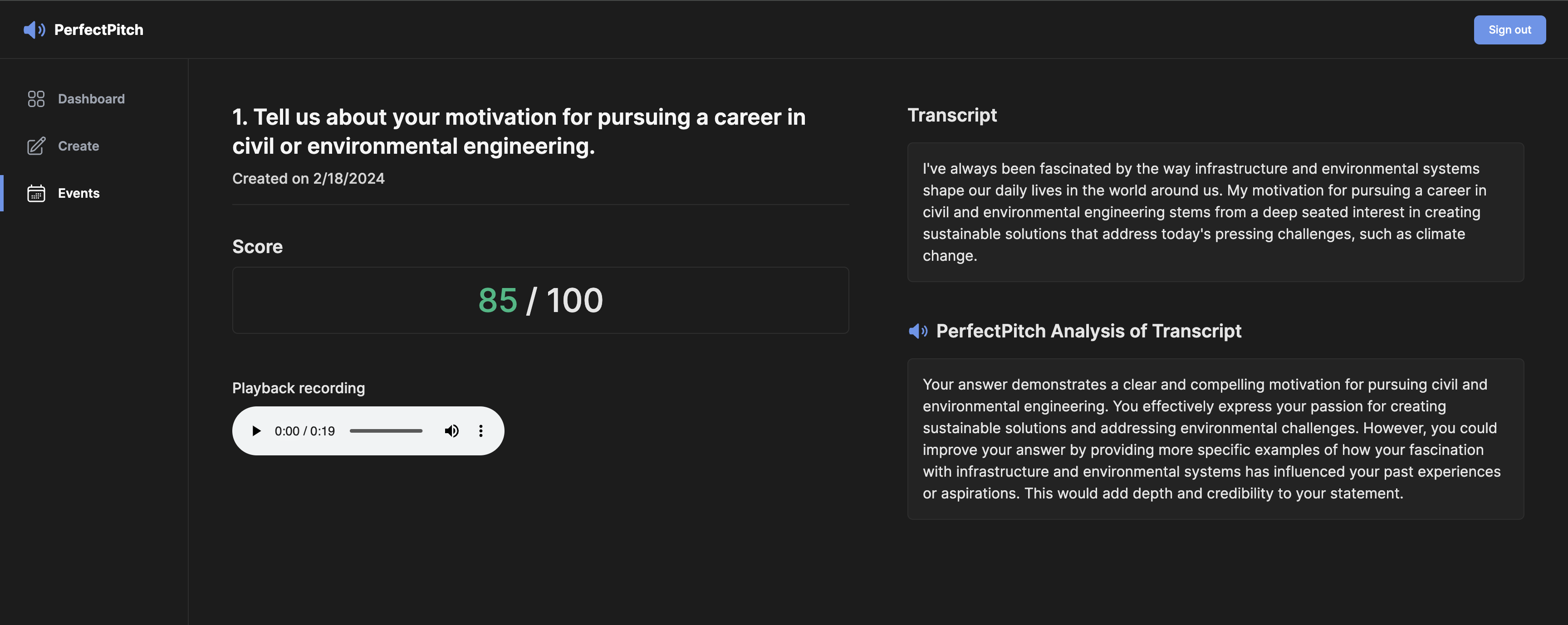 Perfectpitch devpost