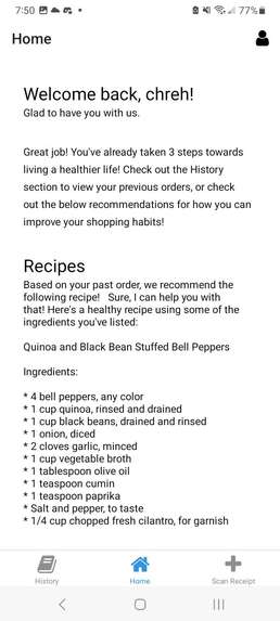 Health Receipt – screenshot 3