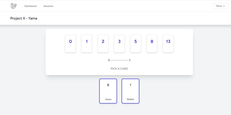 Planning Poker App – screenshot 2