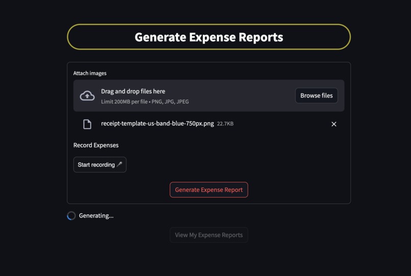 ExpenseAI – screenshot 2