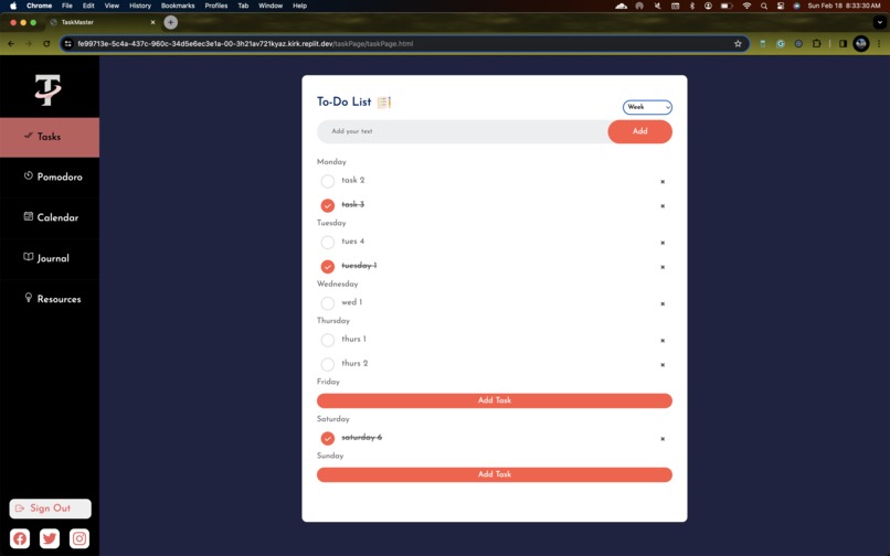 TaskMaster – screenshot 2