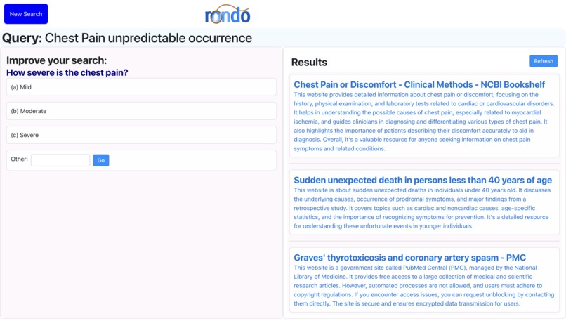 Rondo - A Search Engine for the Elderly Made Easy – screenshot 4