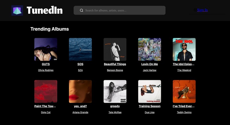 TunedIn – screenshot 1