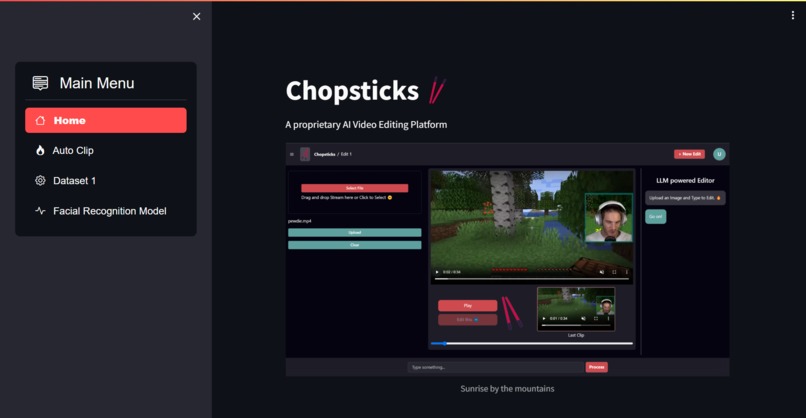Chopsticks - AI powered Video Editor – screenshot 1