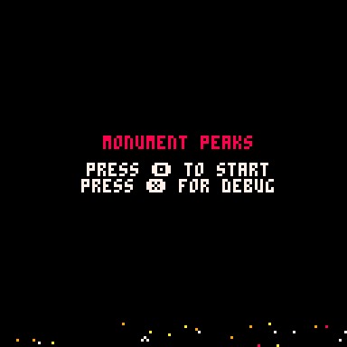 Monument Peaks | A PICO-8 roguelike game – screenshot 2