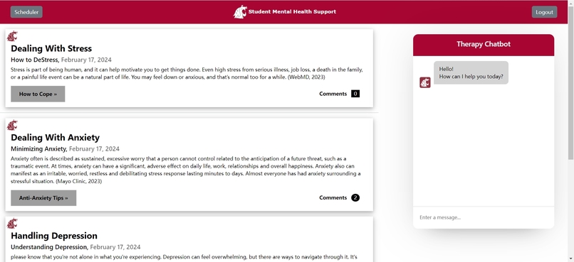 Student Mental Health Support – screenshot 1